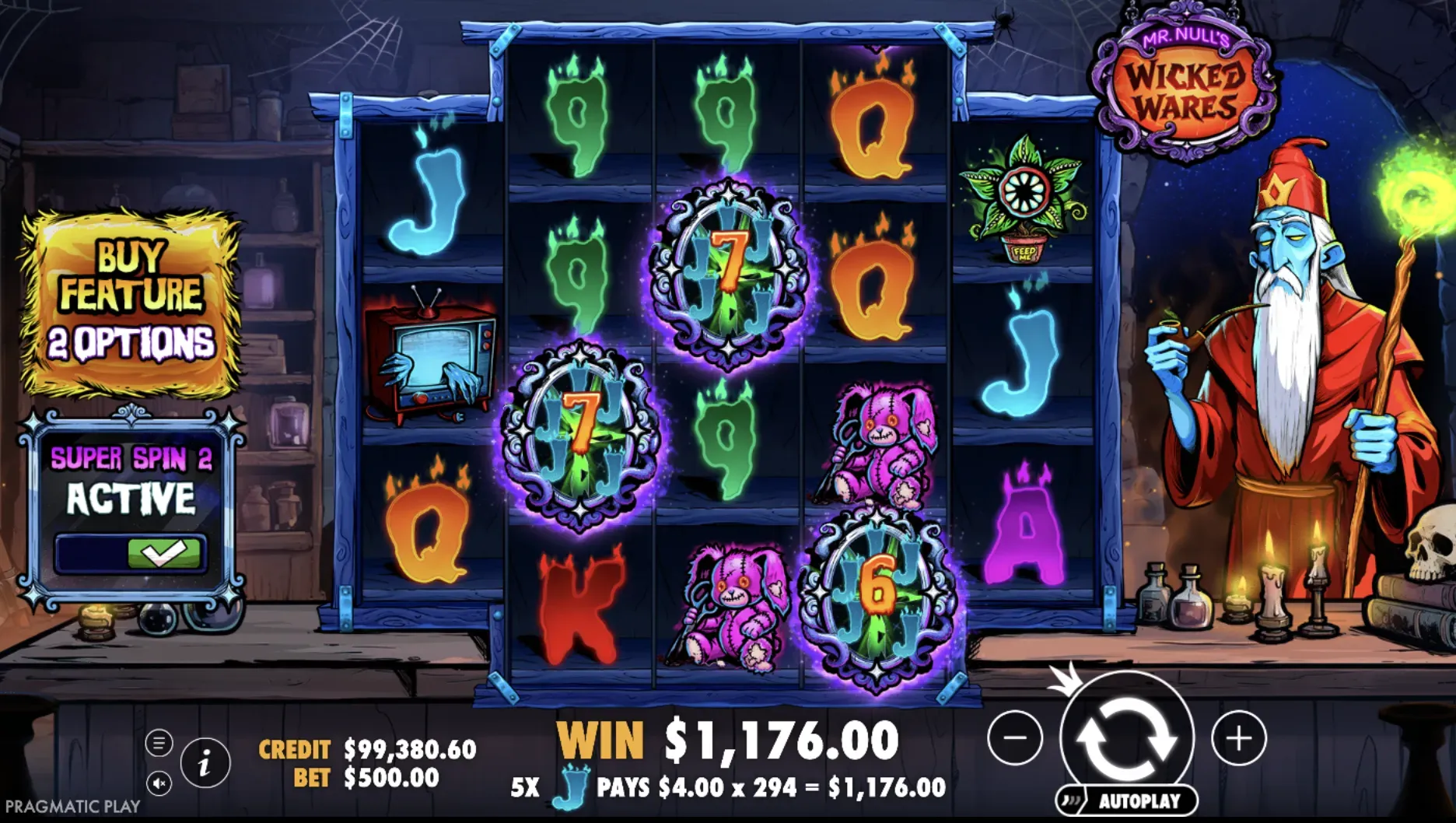 Mr Null’s Wicked Wares game